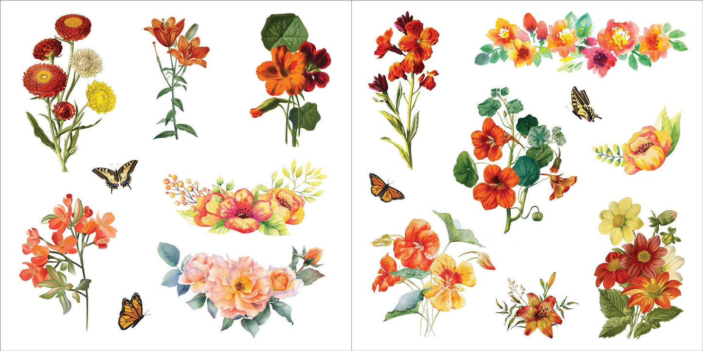 Peter Pauper Press - Bunches of Botanicals Sticker Book (500 stickers)