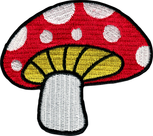 Patch - Red Capped Mushroom Nature Fantasy Outdoors Fairytale