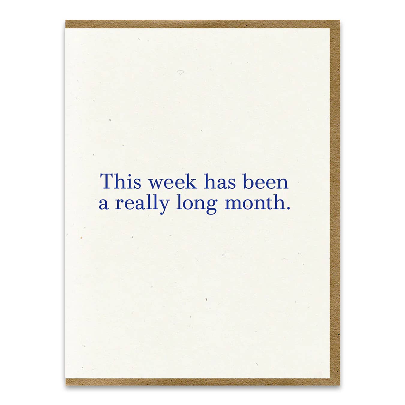 Long Month Greeting Card - Lady Pilot Letterpress