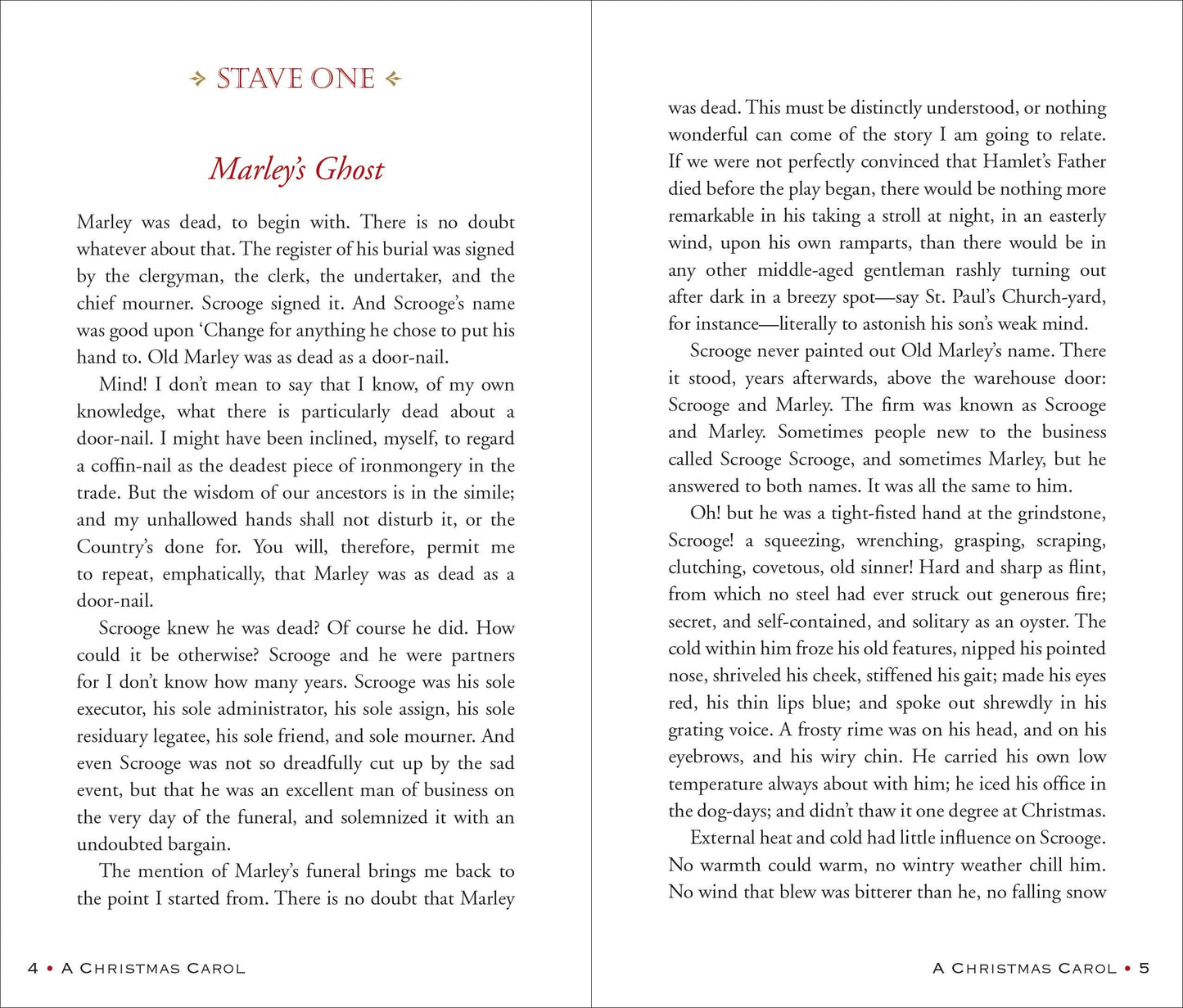 A Christmas Carol by Charles Dickens