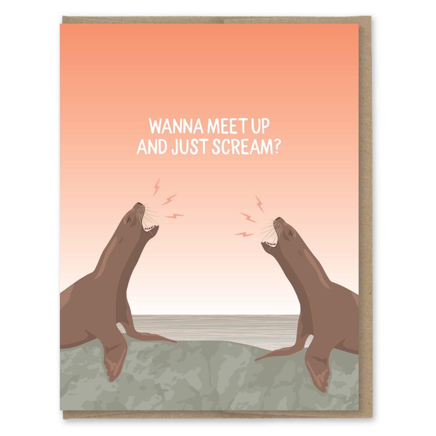 Modern Printed Matter - Just Scream Card