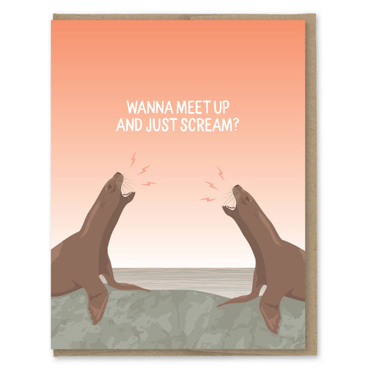 Just Scream Card - Modern Printed Matter