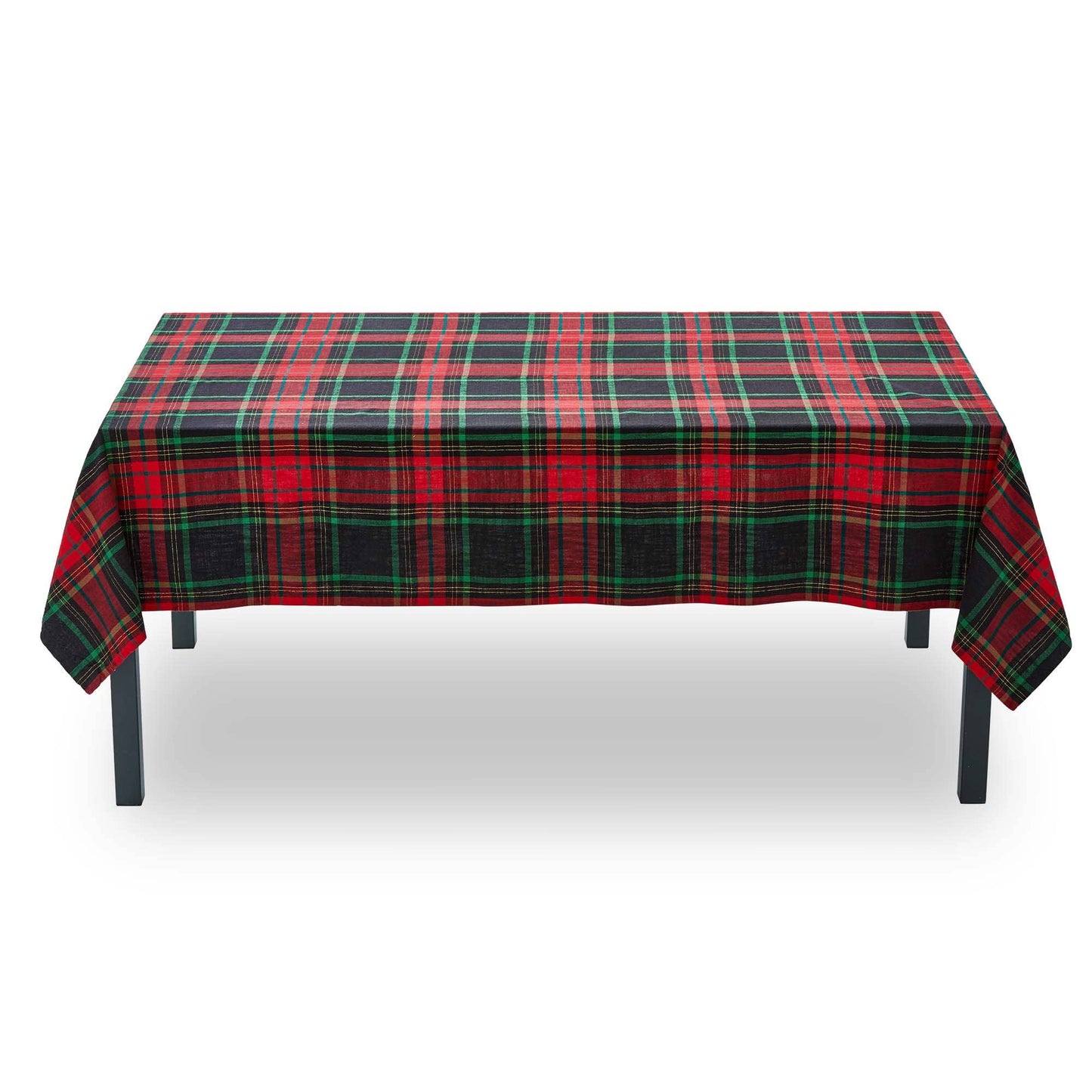 tag - Christmas Plaid Tablecloth Red Multi Cotton
