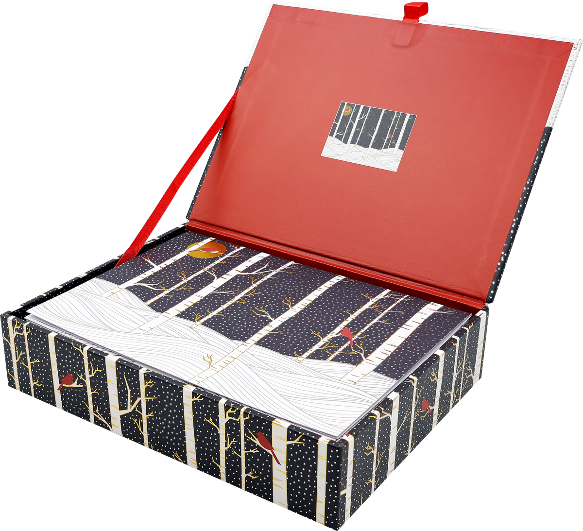 Peter Pauper Press - Birch Trees in Winter Deluxe Boxed Holiday Cards
