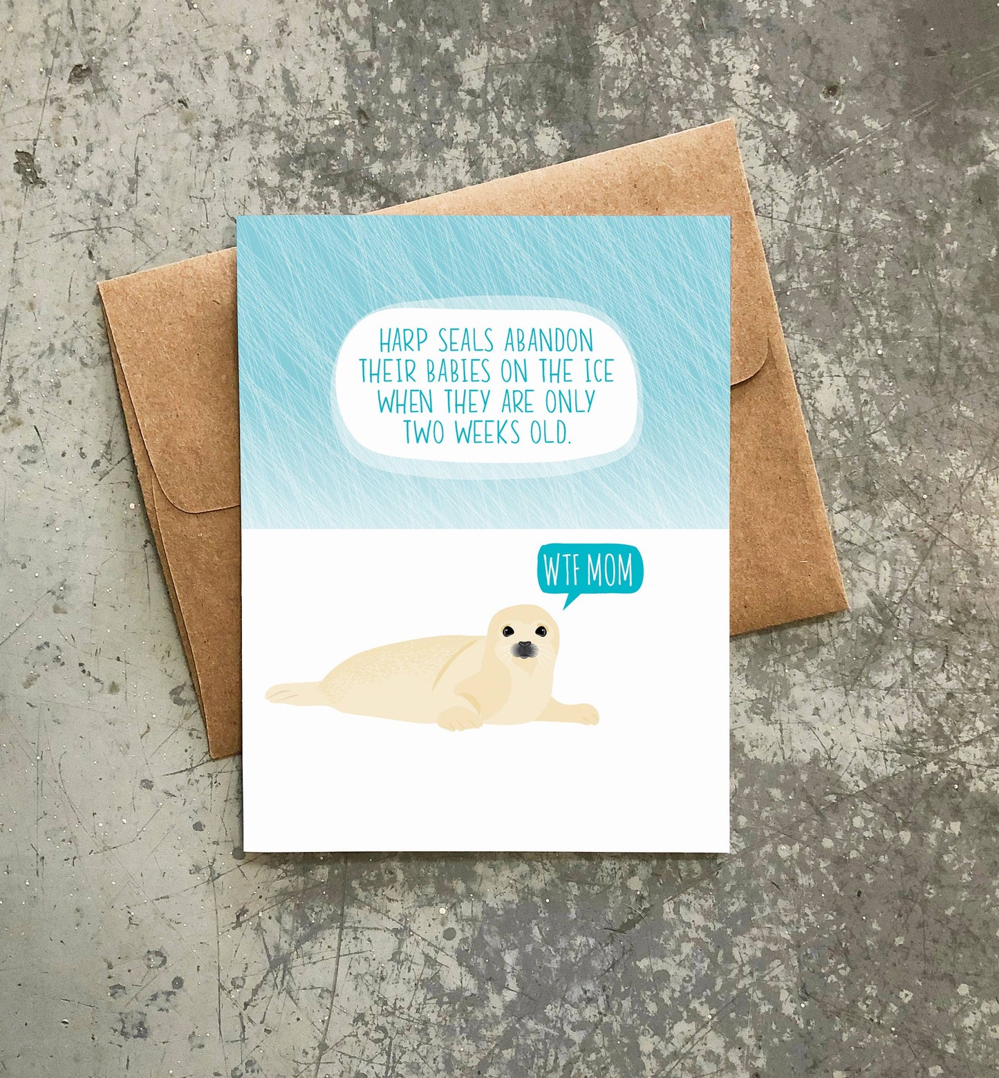 Modern Printed Matter - Abandoned Seal Mother's Day Card