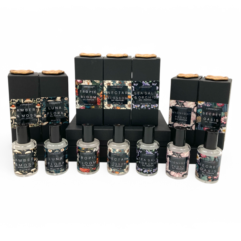Lorabees - STARTER KIT (Roller Oil Parfums) "Jardin de Lune Noire"