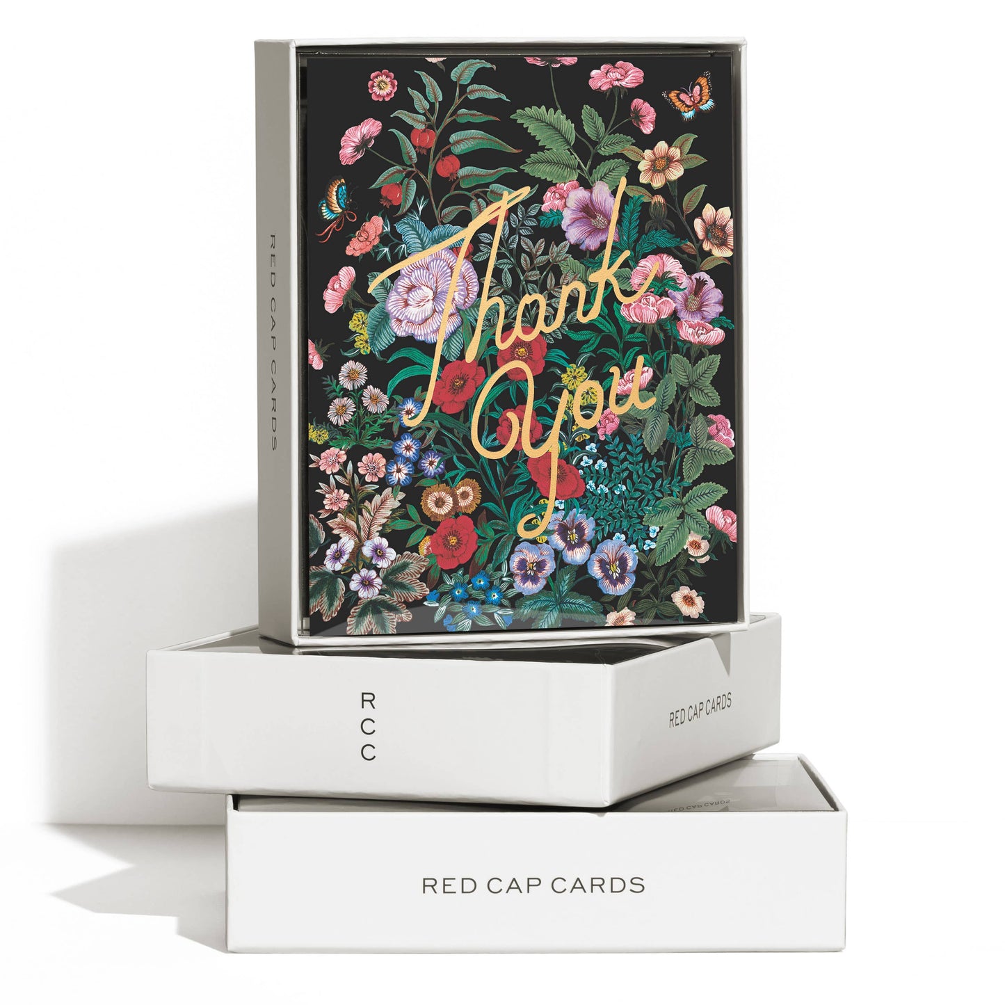 Red Cap Cards - Botanical Garden thank you greeting card: Singles