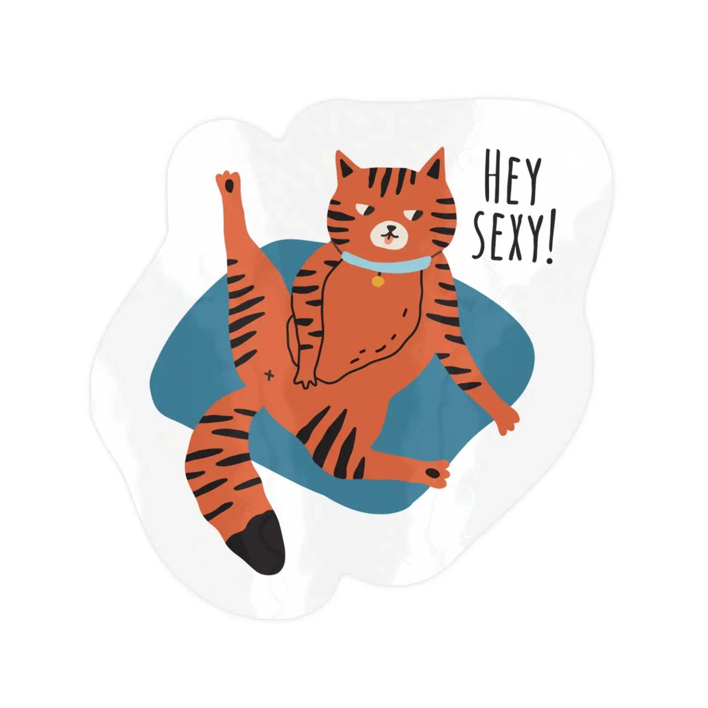 Lady Pilot Letterpress - Hey Sexy Cat Sticker