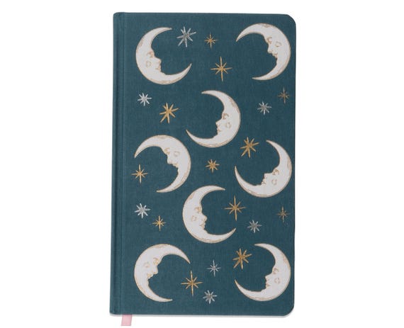 Celestial Journal: Teal Moon - DesignWorks Ink