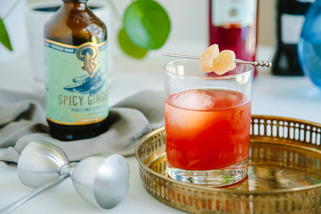 Portland Syrups - Spicy Ginger Syrup 3.4oz - cocktail / mocktail drink mixer