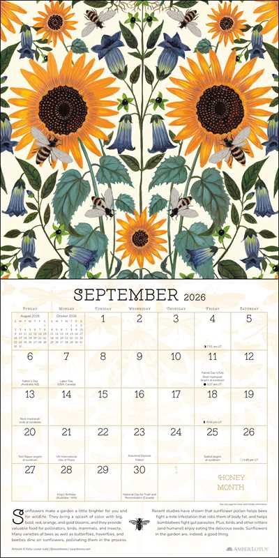 Simon & Schuster - Praise for the Pollinators 2026 Wall Calendar by Amber Lotus Publishing: Calendar; 24 pages / English