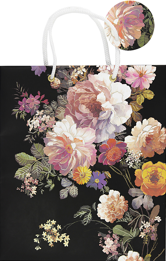 Peter Pauper Press - Midnight Floral Gift Bag