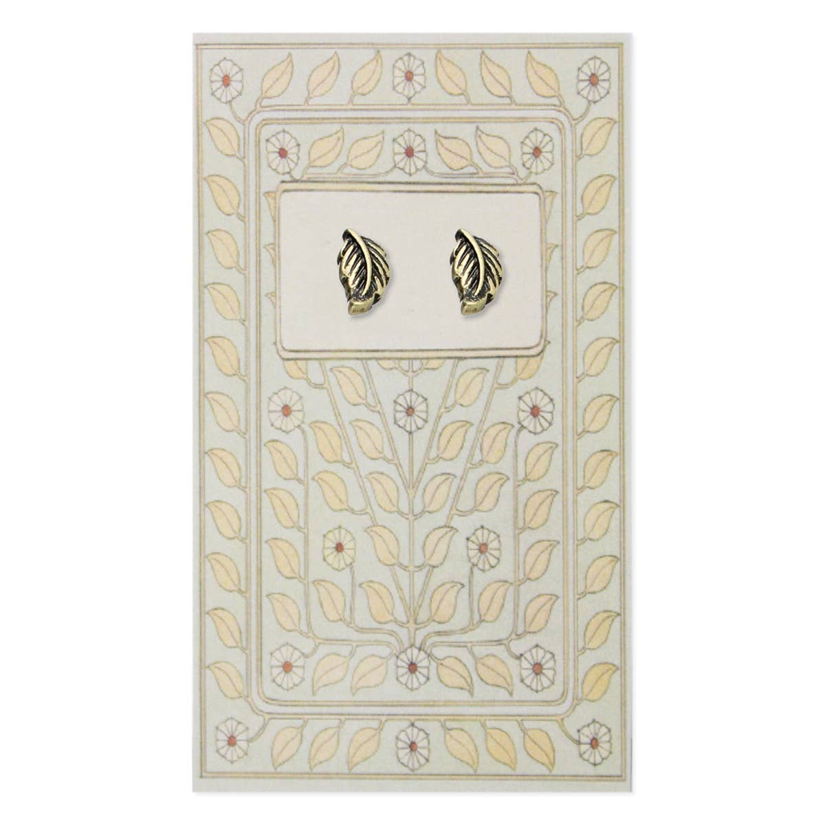 ZAD - Book Lovers Gold Leaf Post Earrings