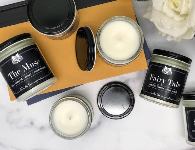 Fly Paper Products - Burn Candles NOT Books 9oz Glass Soy Candle -Banned Books