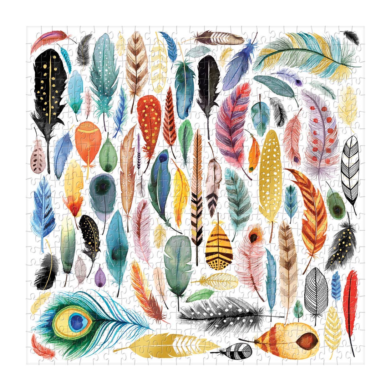 Chronicle Books - Feathers 500 Piece Foil Puzzle