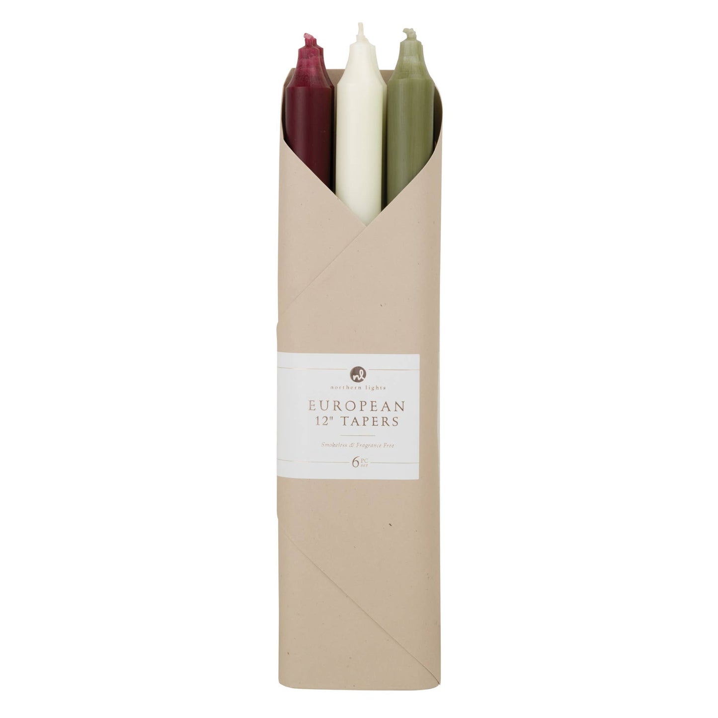 12" Taper Combo Candle Gift Set: Dark Neutrals - Northern Lights