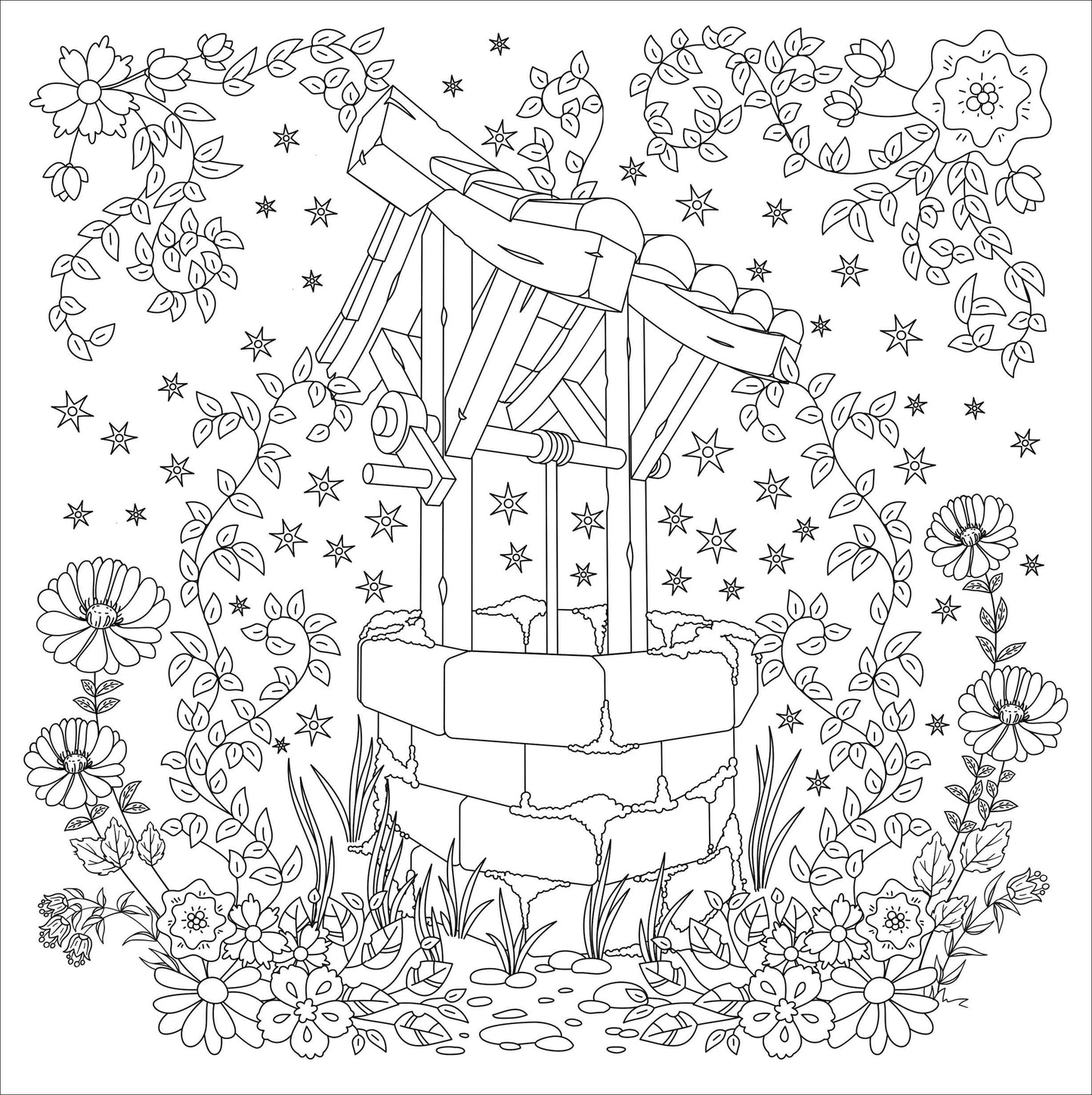 Peter Pauper Press - Cottagecore Adult Coloring Book
