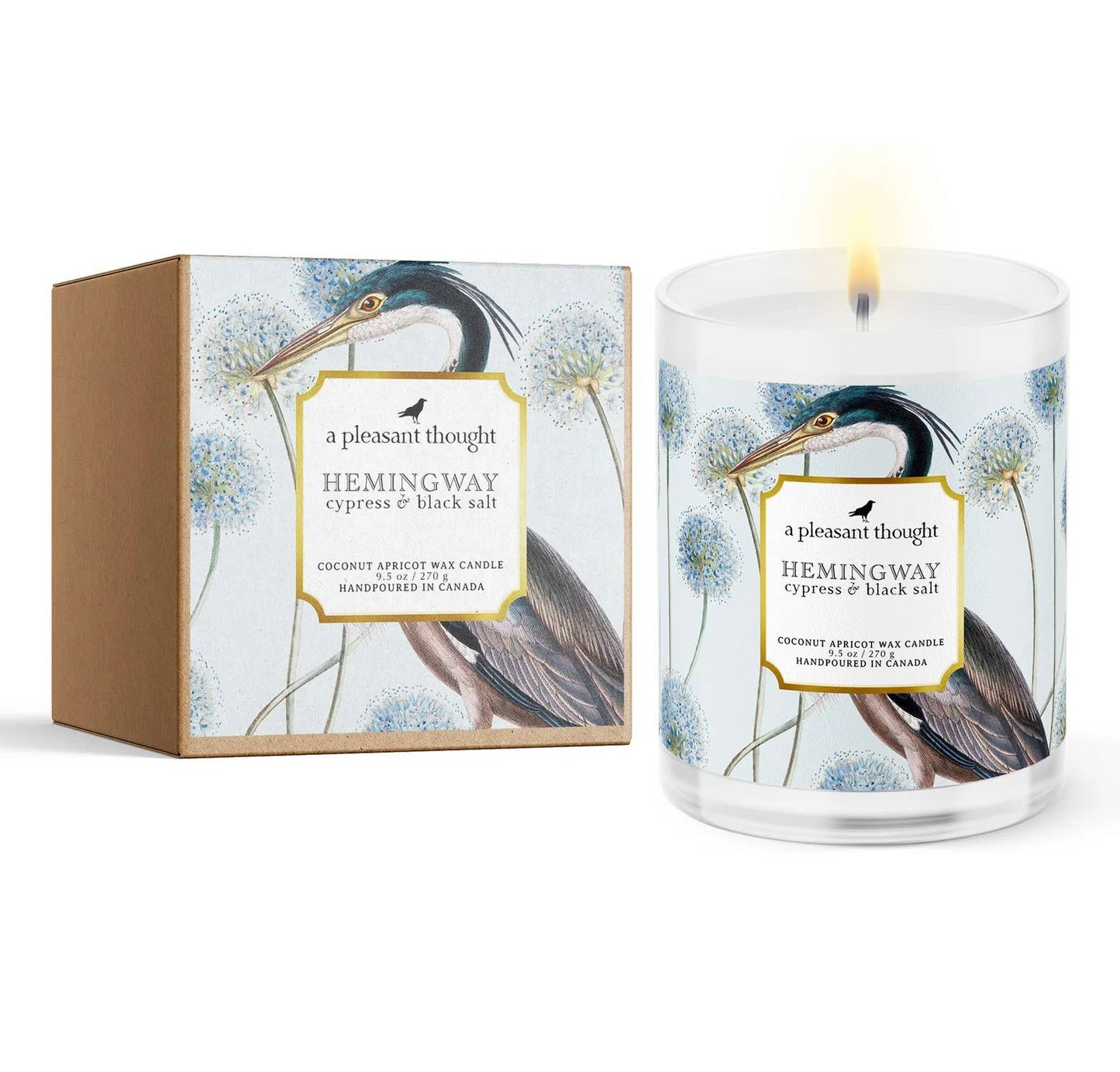 Hemingway | Cypress & Black Salt | Candle: Wood - A Pleasant Thought