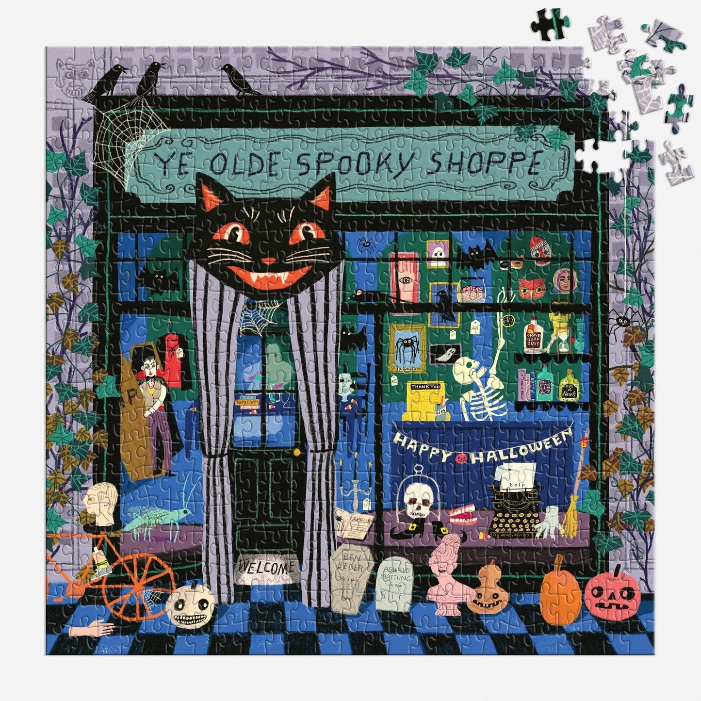 Chronicle Books - Ye Olde Spooky Shoppe 500 Piece Puzzle