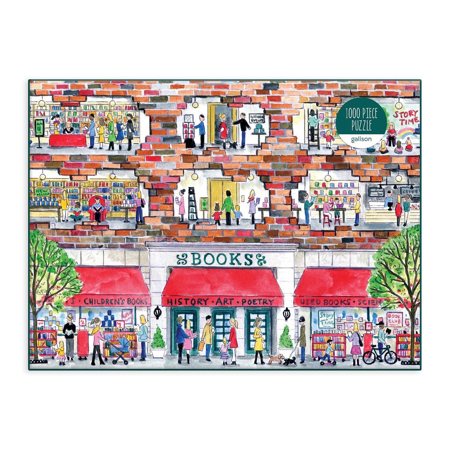 Michael Storrings A Day at the Bookstore 1000 Piece Puzzle - Chronicle Books