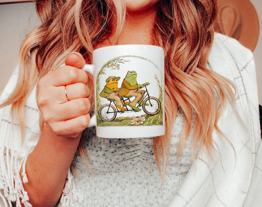 Frog And Toad - Cottagecore Book Meme Coffee Mug KTJ07: 11oz White