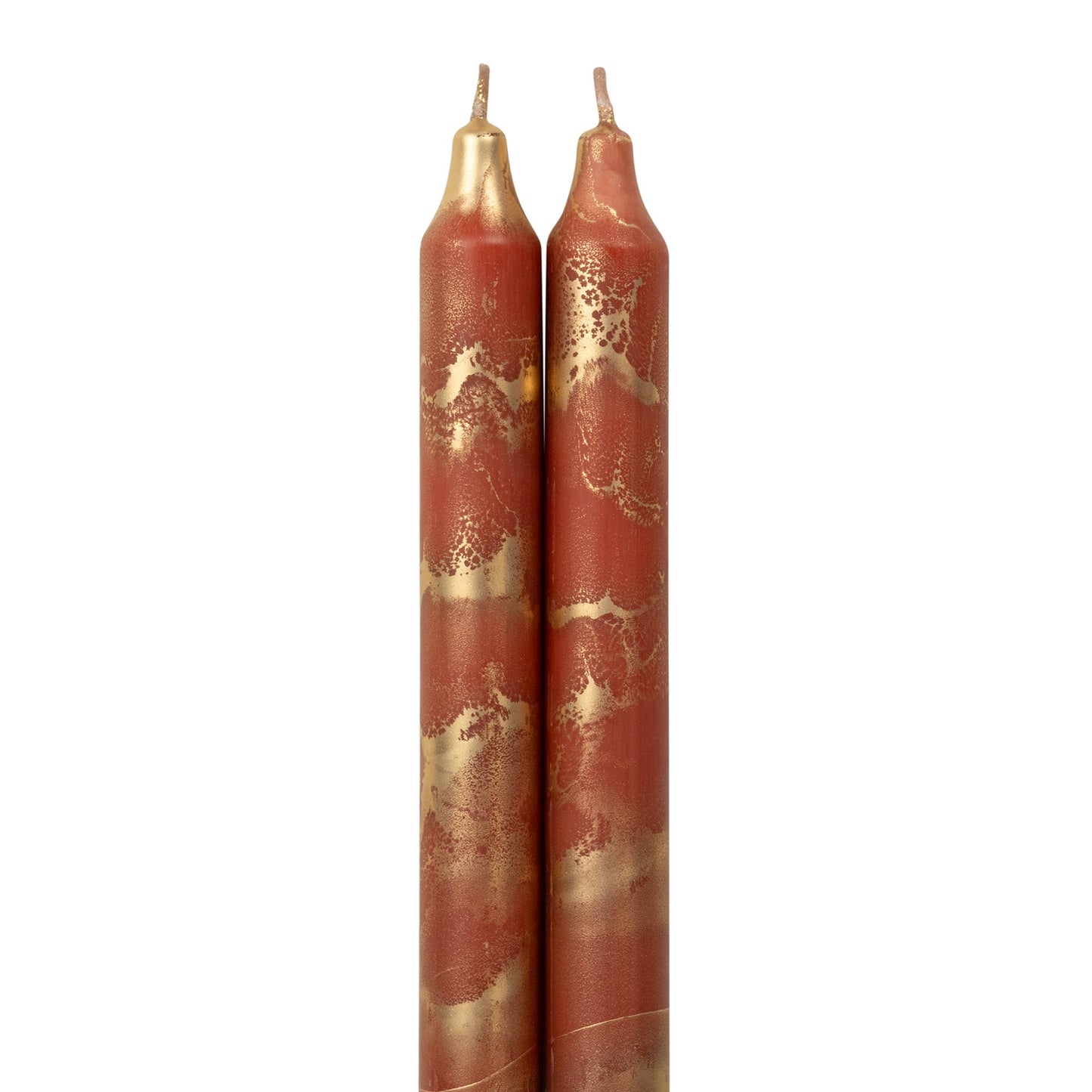 Northern Lights - 12" Decorative Taper 2pk: Bordeaux w/ Gold