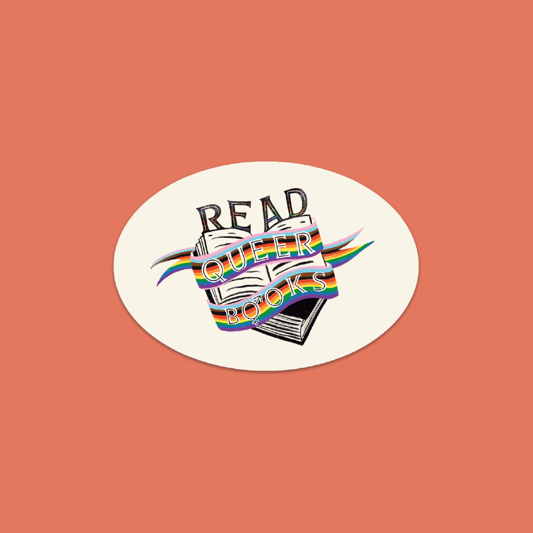 Bookishly - 'Read Queer Books' Vinyl Laptop Sticker - LGBTQ