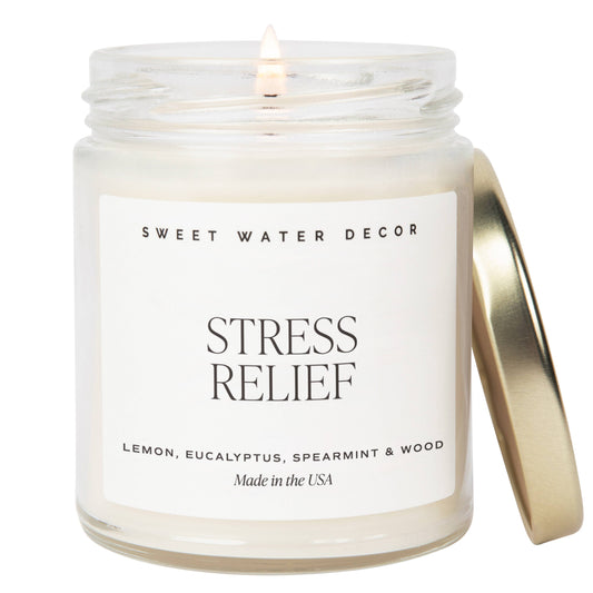 Sweet Water Decor - Stress Relief 9 oz Soy Candle - Home Decor & Gifts