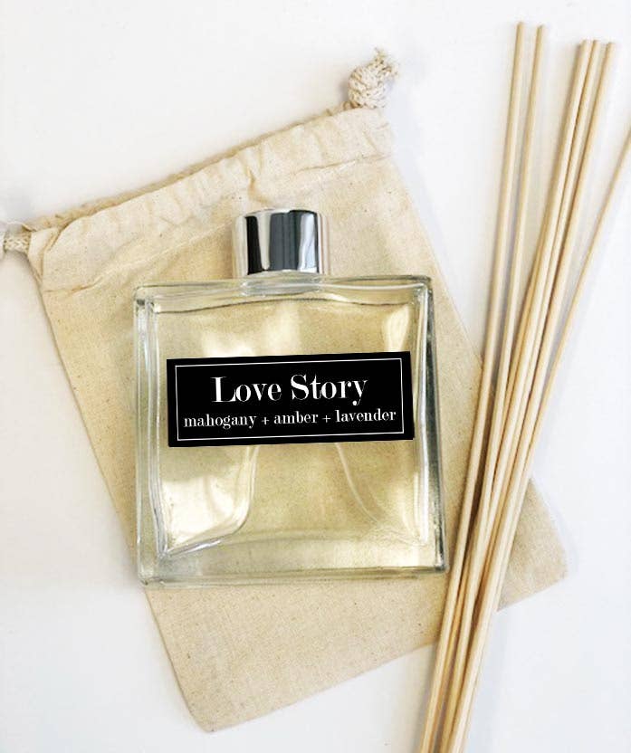Fly Paper Products - Love Story - 7oz Glass Reed Diffuser