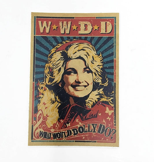 Candlelit Desserts - Vinyl Sticker - What Would Dolly Do WWDD?