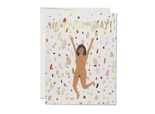 Red Cap Cards - Birthday Suit - Notecard - Stomping Grounds