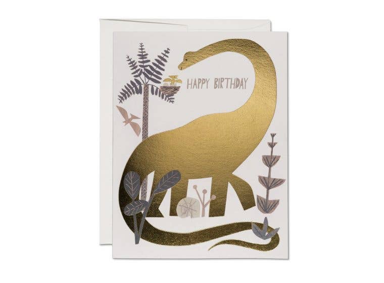 Red Cap Cards - Dinosaur Birthday - Notecard - Stomping Grounds
