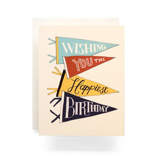 Antiquaria - Pennant Birthday Greeting Card