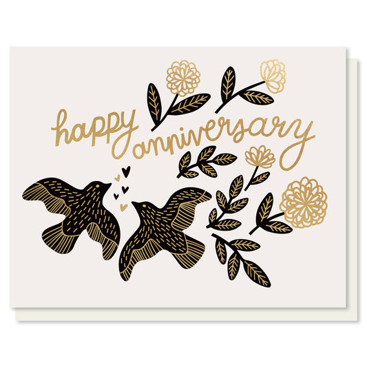 Paper Parasol Press - Anniversary Birds Card