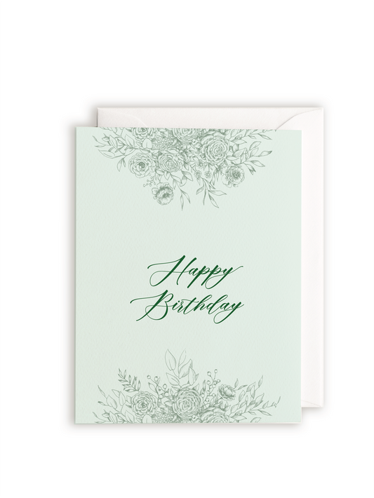 Happy Birthday Letterpress Greeting Card - Rust Belt Love Paperie
