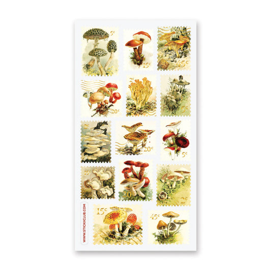 STICKII - Mushroom Stamps Sticker Sheet