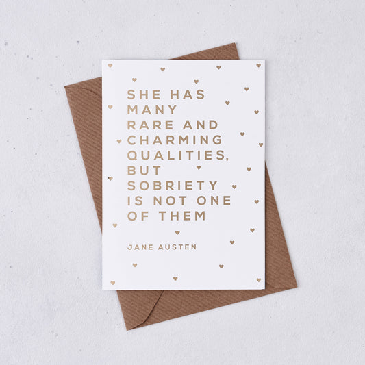 Bookishly - Sobriety Greeting Card