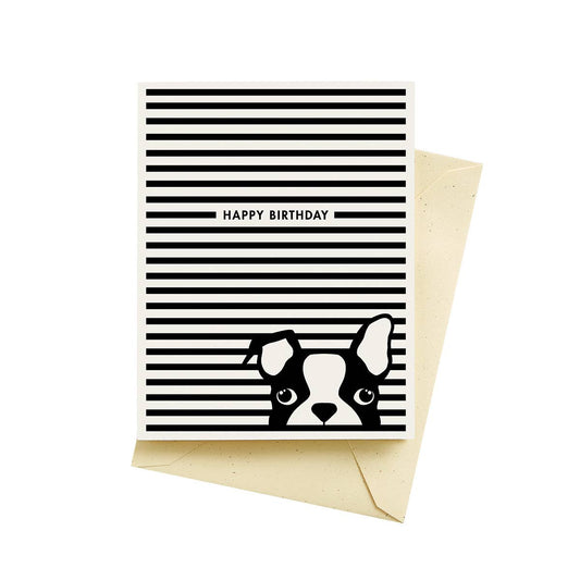 Seltzer Goods - Dog Stripes Birthday Cards