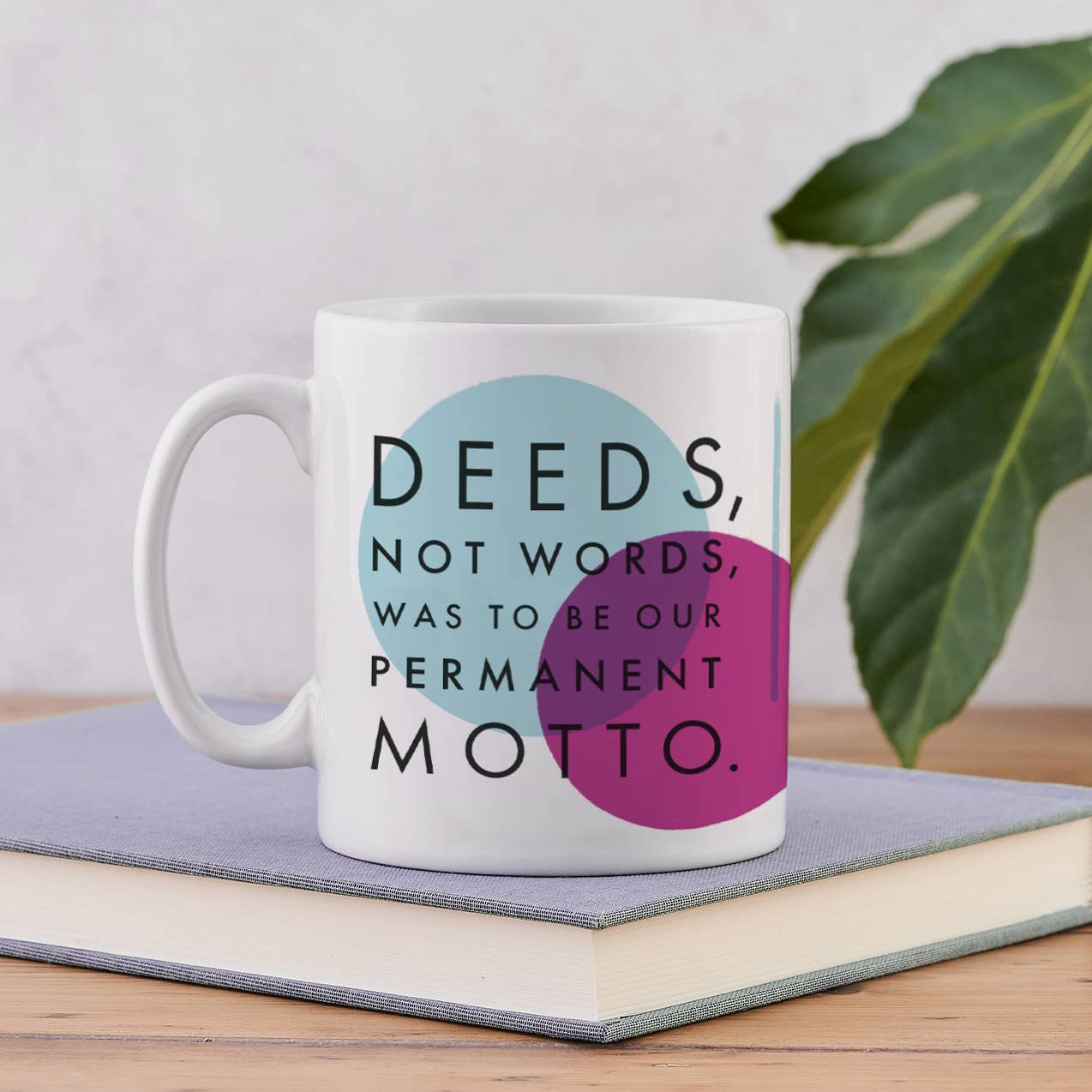 Bookishly - Deeds Not Words Suffragette Mug