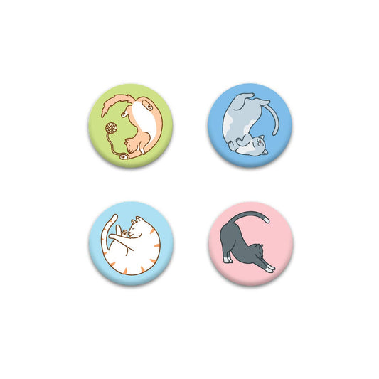 Seltzer Goods - Curled Cat Magnet Set