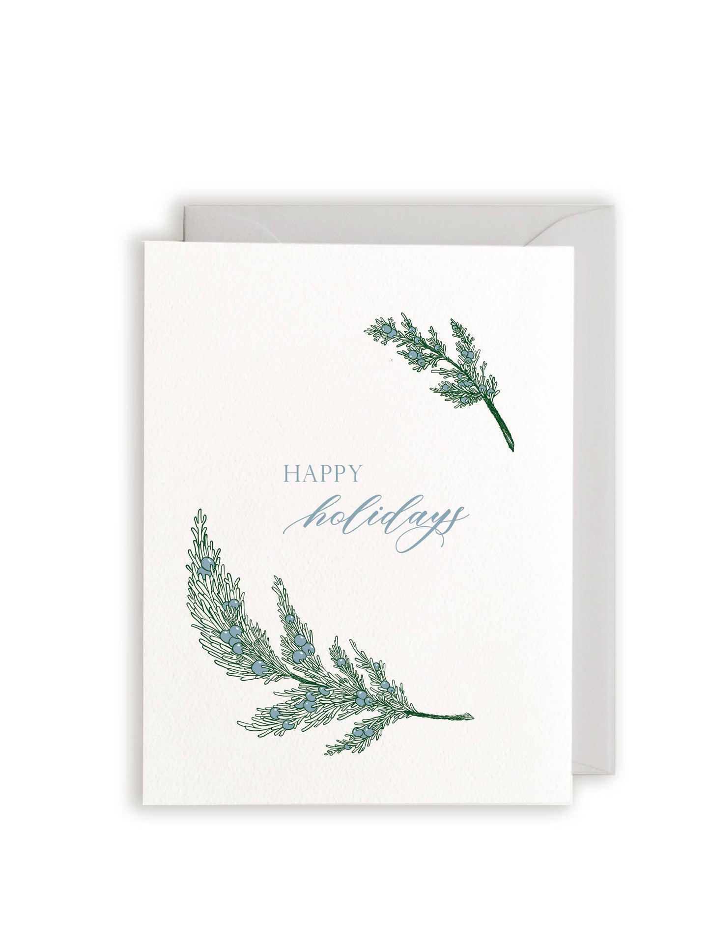 Rust Belt Love Paperie - Happy Holidays Letterpress Greeting Card