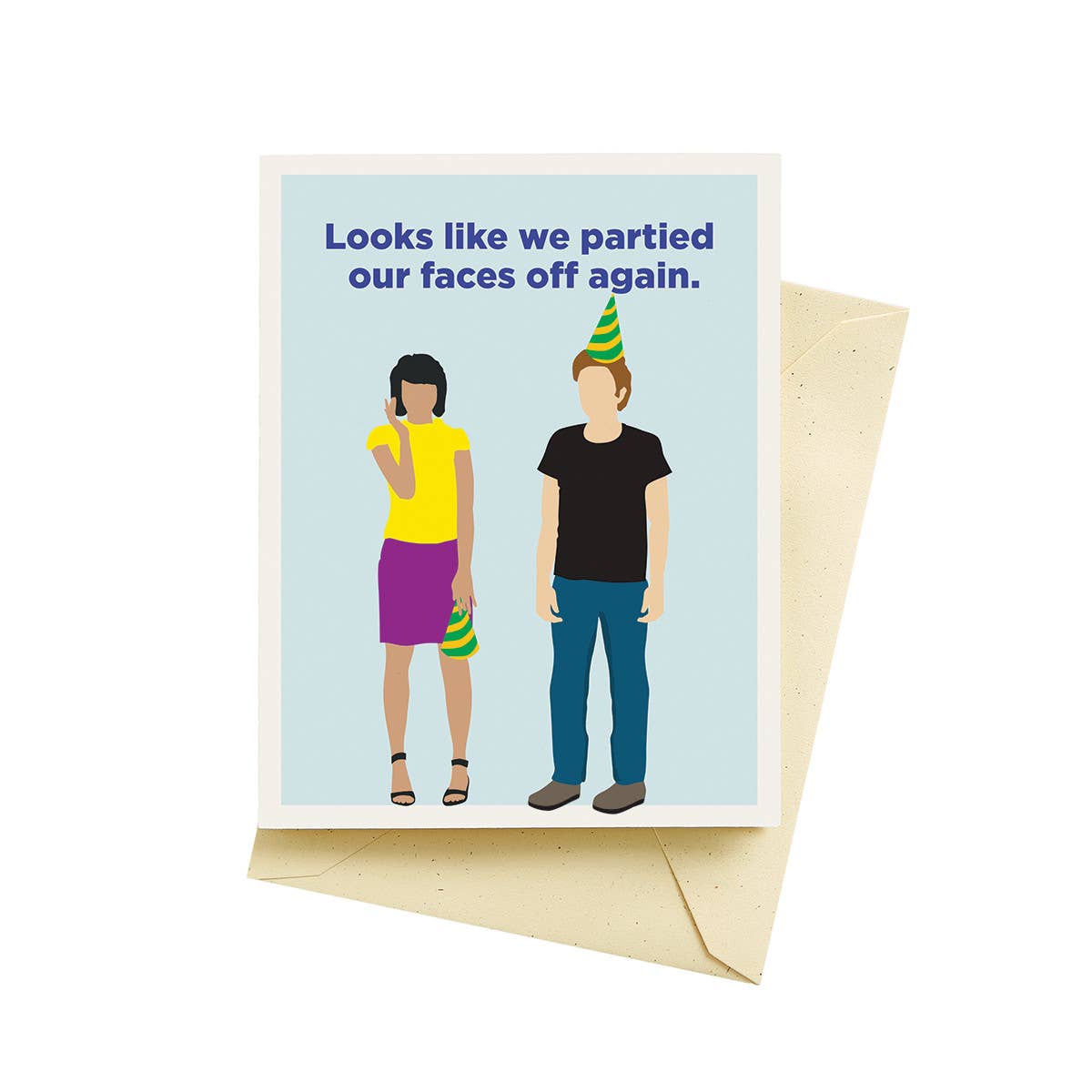 Seltzer Goods - Faces Off Birthday Cards