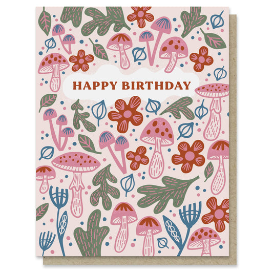 Paper Parasol Press - Fungi Forest Birthday Card