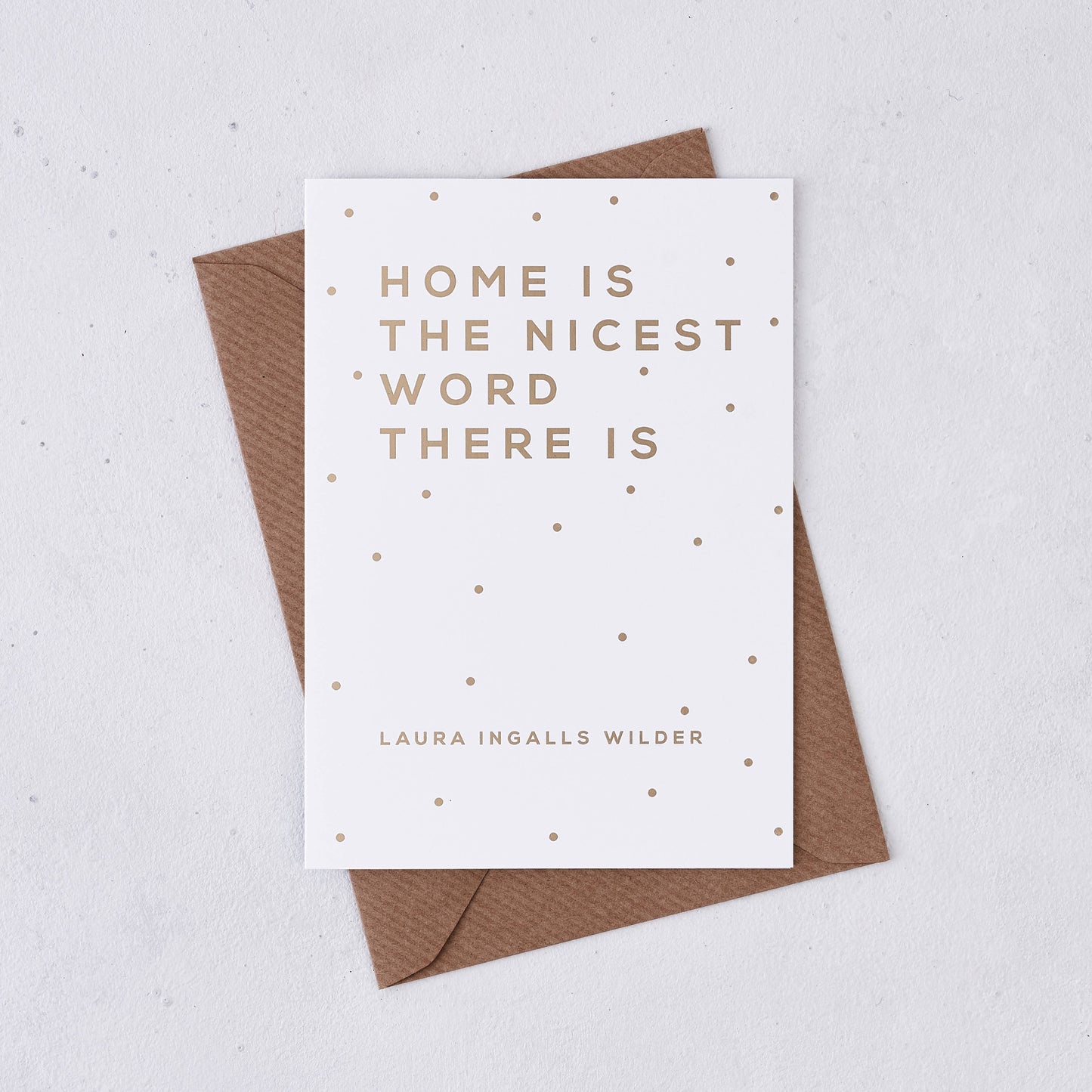 Bookishly - Home Is the Nicest Word Greeting Card