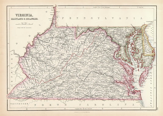 Virginia, Maryland, and Delaware - Print - Stomping Grounds