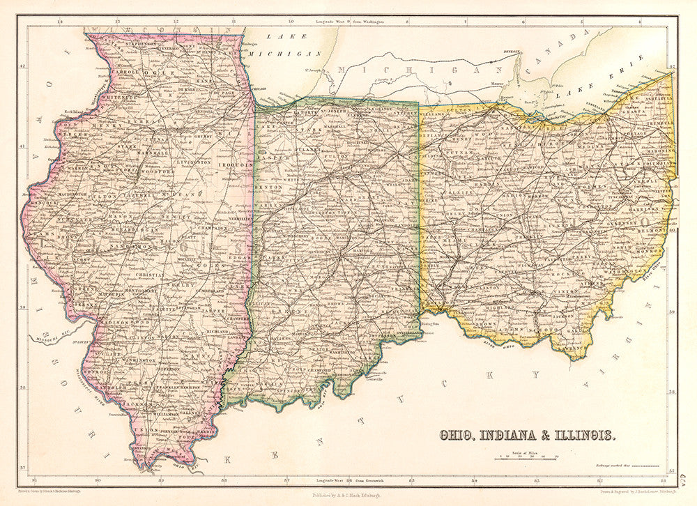 Ohio, Indiana & Illinois - Print - Stomping Grounds