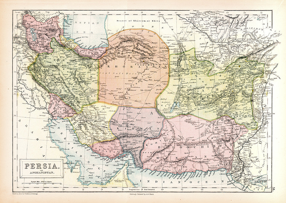Persia and Afghanistan - Print - Stomping Grounds