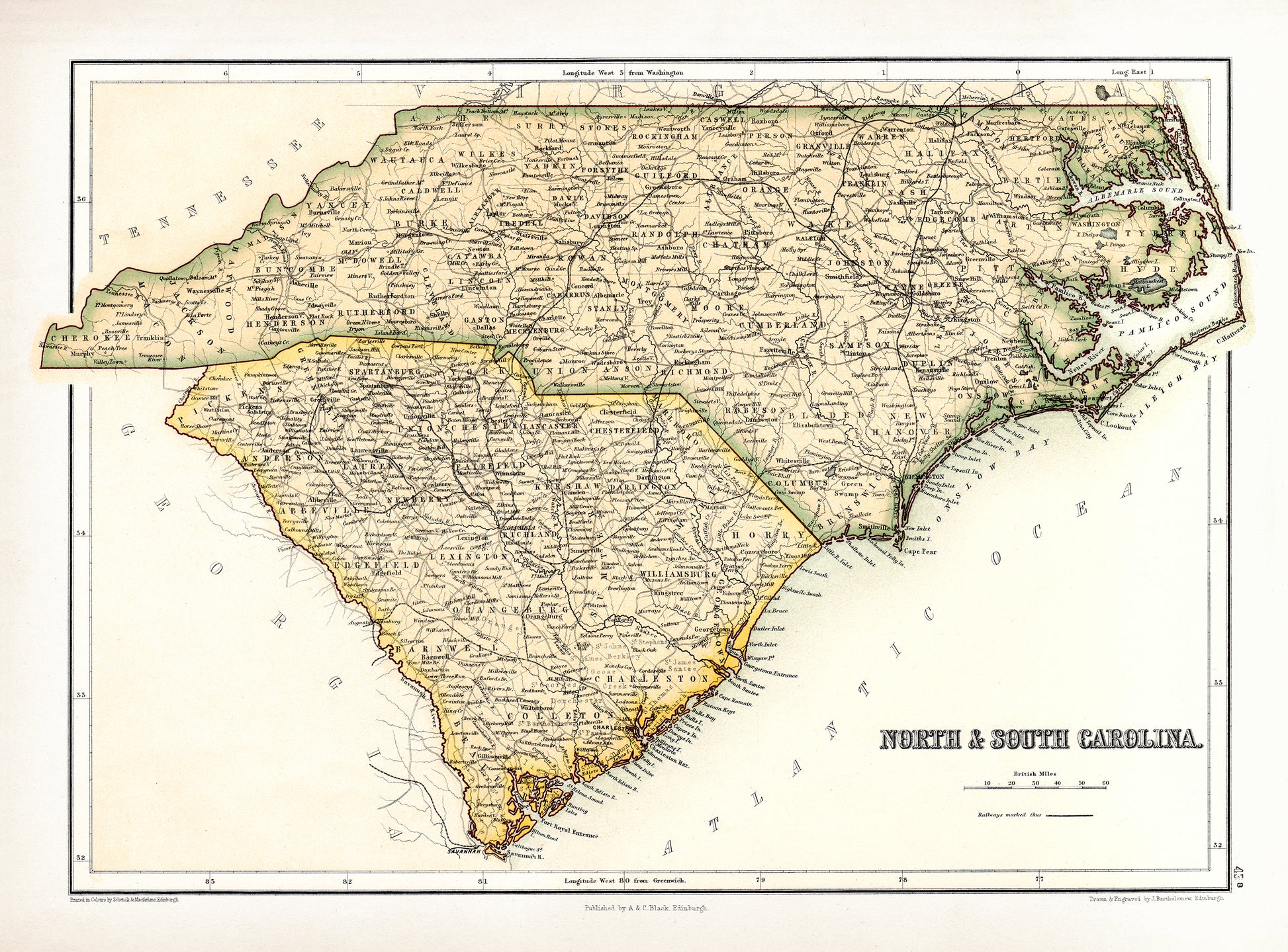 North and South Carolina - Print - Stomping Grounds