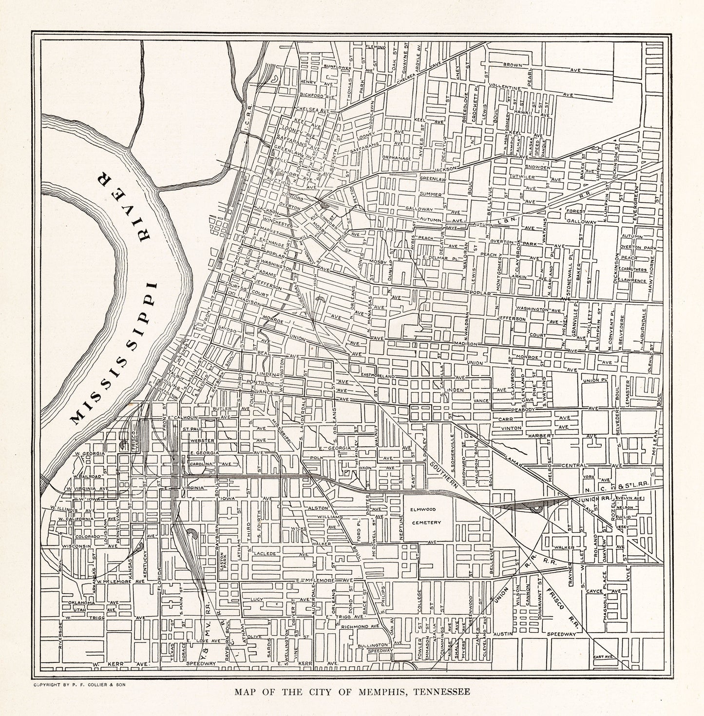 Map of The City of Memphis, Tennessee - Print - Stomping Grounds