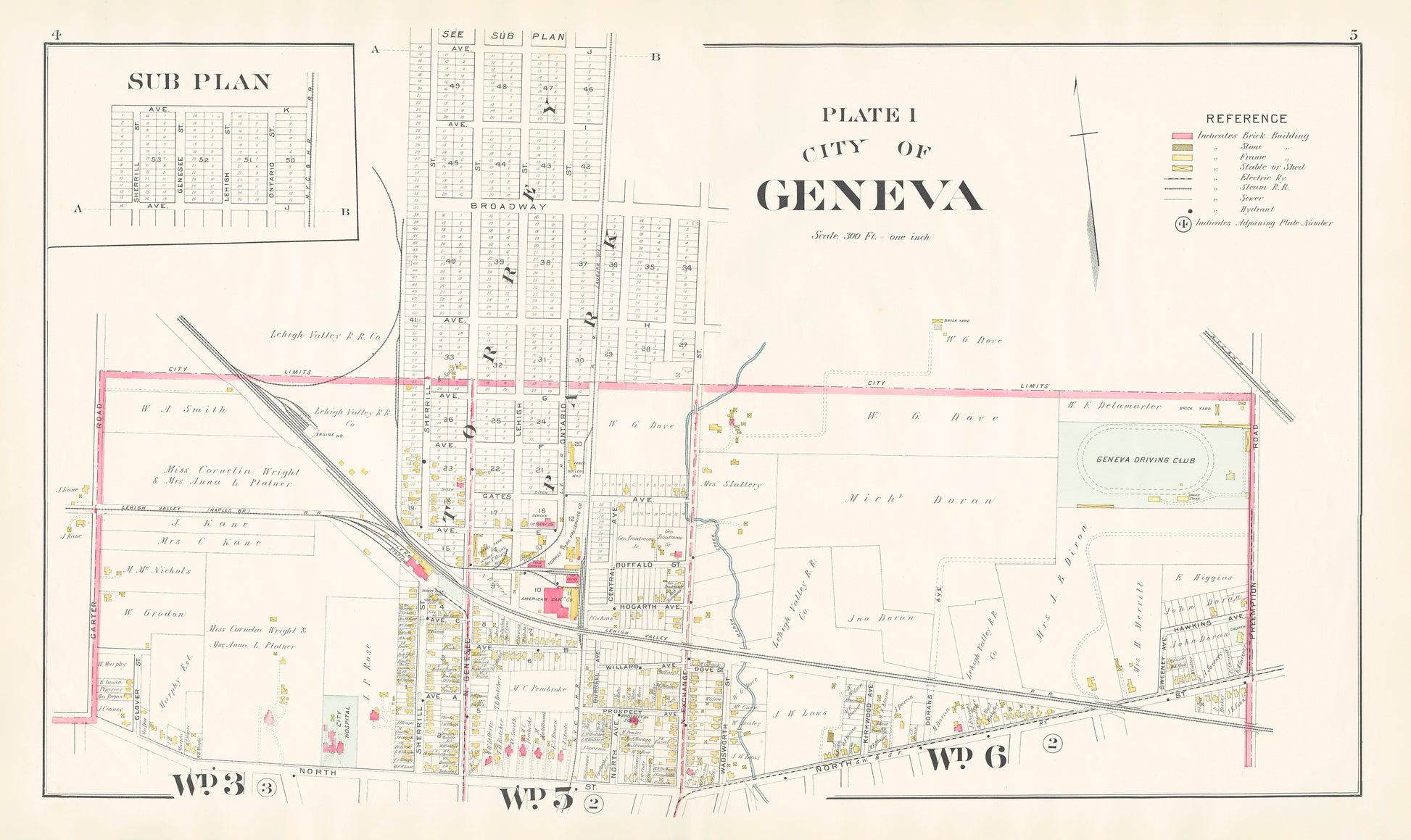 City of Geneva, New York - Plate 1 - Print - Stomping Grounds